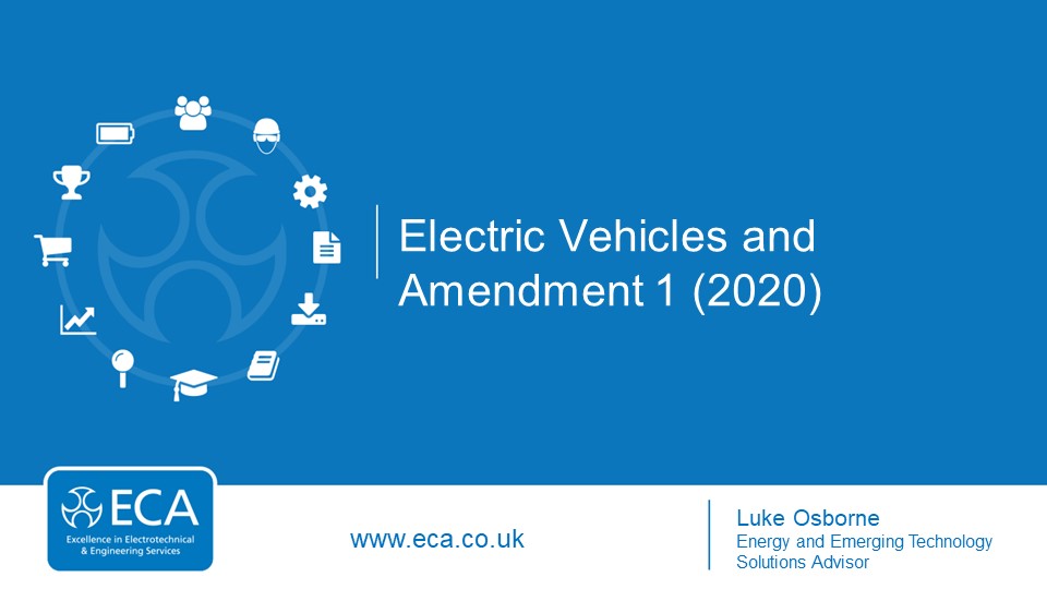 #ECATechnicalTuesdays | Amendment 1 and EV Charging